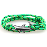 New Taobao AliExpress Hot Sale Vikings Miansai Style Shark Bracelet Gun Black Boat Anchor Fishhook
