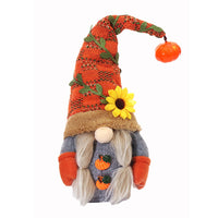 Thanksgiving Harvest Festival Pumpkin Sunflower Faceless Doll Decoration