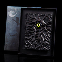 Embossed Retro Dragon Eye Journal Notebook Dark Kraft Paper
