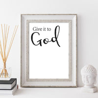 Give It To God Canvas Print Posters

