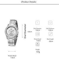 Luxury Rhinestone Jewelry Watch Gift Sets (5 Pcs)

