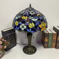 Exquisite Bird Strawberry Pattern Tiffany Table Lamp
