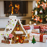 Christmas Gingerbread House Building Block Model
