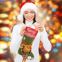 3D Plush Christmas Stocking