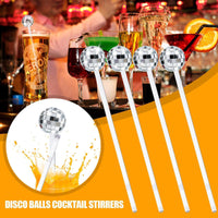 Agitateurs à cocktails boule disco
