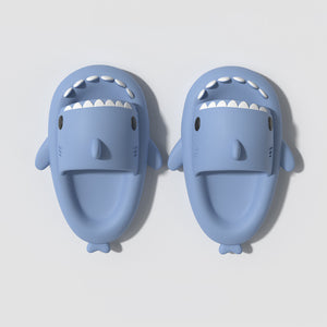 Sandalias y zapatillas para niños Zapatillas de EVA de tiburón de segunda generación con fondo grueso de verano para el hogar, sandalias antideslizantes para bebés con fondo suave para padres e hijos