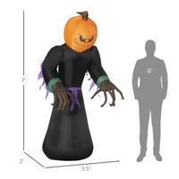 Inflatable Halloween Jack-o-lantern Ghost Outdoor Decoration