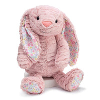 Plush Dusty Rose Color Fur Bunny