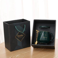 Ceramic Mug With Lid & Spoon Gift Box Sets
