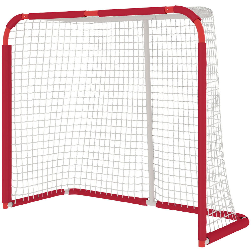 Soccer Goal, All Weather Practice Hockey Soccer Net With Steel Frame, PE Mesh For Backyard, Easy Assembly
