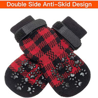 Plaid Dog Socks Cotton Socks Pet Supplies