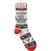 Season To Rock The Ugly Christmas Socks Socks
