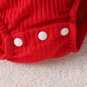 Santa Baby Ruffled Romper Skirt (Baby)
