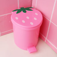 Strawberry-shaped Plastic Garbage Cans