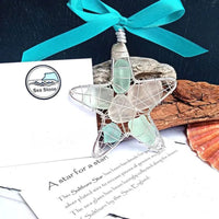 Sea Glass Stone Boho Christmas Ornaments