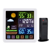 Wireless Weather Clock With Multi-function Touch Screen Keys