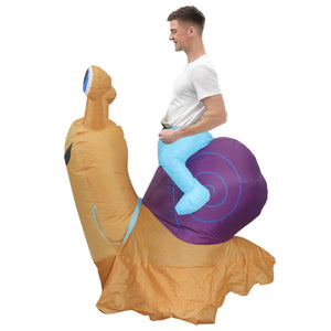 Riding Snail Inflatable Costume
