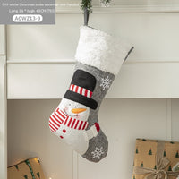 Cloth Santa Claus Cartoon Christmas Tree Hanging Decoration Stockings
