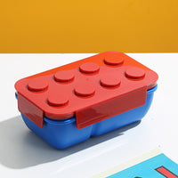 Building Block Lunch Box Children's Rectangular Bento Fruit Microwave Oven Heating
