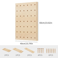 Solid Wood Pegboard - Storage Organizer