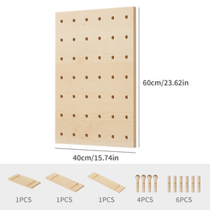 Solid Wood Pegboard - Storage Organizer