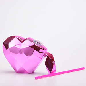 Heart-shaped Plastic Straw Tumbler