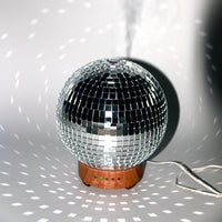 Espejo giratorio reflectante aromaterapia humidificador bola de discoteca
