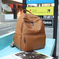 High Capacity Leather Backpack
