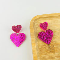 Acrylic Love Earrings Women Valentine's Day Personalized Jewelry
