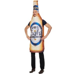 Actuación de disfraz de juego de botella de cerveza de Halloween