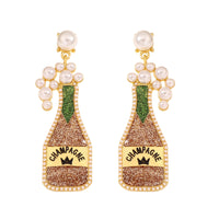 Light Luxury Carnival Cute Wine Bottle Trendy Grace Versatile New Earrings