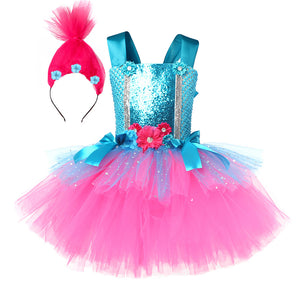 Trolls Anime Dress Costume (Child)