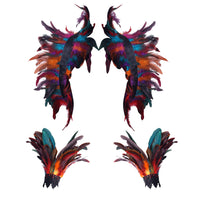 Costume Feather Shawl Bracelet Set