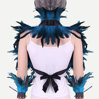 Costume Feather Shawl Bracelet Set
