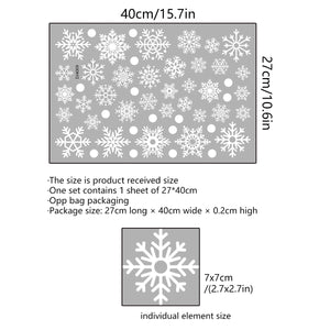 White Snowflake Christmas Wall Decals