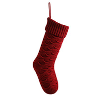 Christmas Gift Bag Decorative Socks Knitted Hanging Decoration
