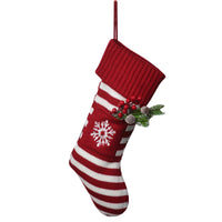 Christmas Knitted Stripe Stockings
