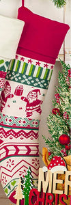 Christmas Decorations Gift Bag Knitted Stockings