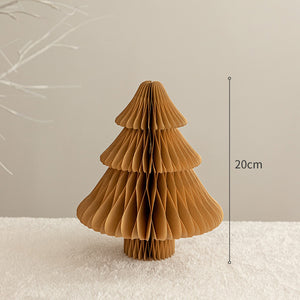 Mini Expandable Christmas Tree Paper Decorations