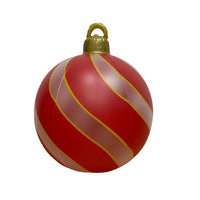 Boule d'ornement de noël gonflable, décoration lumineuse avec télécommande LED
