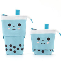 Cute Boba Bubble Milk Tea Pencil Cases
