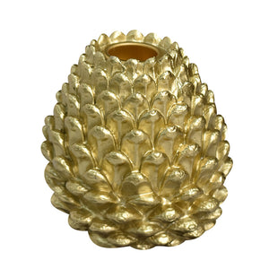 Christmas Pine Cone Candlestick Holder