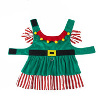 Cute Christmas Elf Dog Dress
