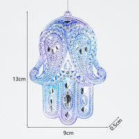 Hamsa Peacock Boho Gradient Acrylic Christmas Ornaments
