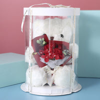 Bear Gift Box Doll Flower Crafts
