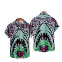 Shark 3d Printing Casual Loose Short Sleeves
