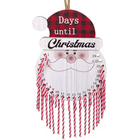 Wooden Christmas Candy Cane Countdown Decoration
