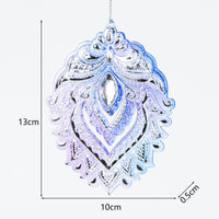 Hamsa Peacock Boho Gradient Acrylic Christmas Ornaments
