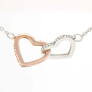 To My Beautiful Daughter Two-tone Double Heart Necklace