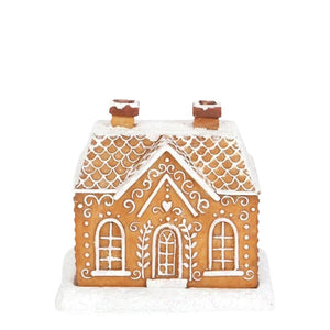 Christmas Snow Top Resin Gingerbread House Incense Burner